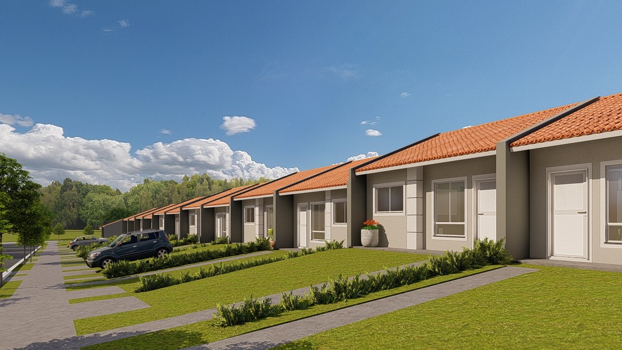 Perspectiva ilustrativa do Residencial Professor Lico II em Irati
